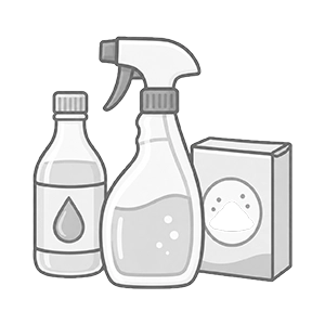 Water vinegar and produce sprays